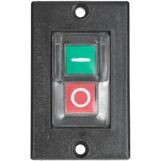 GEKO Aan/uit schakelaar voor betonmixer met transparante afdekking en twee montagegaten