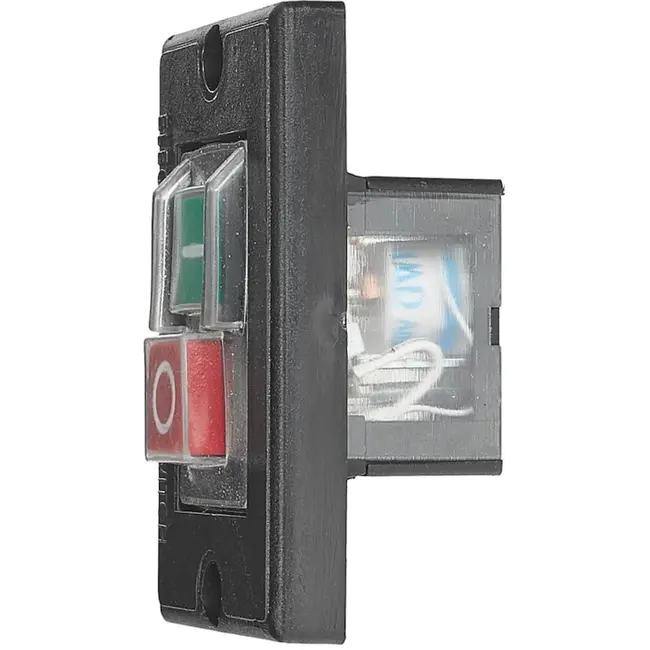 GEKO Aan/uit schakelaar voor betonmixer met transparante afdekking en twee montagegaten