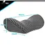 Malatec Orthopedisch lendekussen 23 x 13 x 46 cm met traagschuim, W-vorm, afneembare hoes en opberghoes