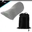 Malatec Orthopedisch lendekussen 23 x 13 x 46 cm met traagschuim, W-vorm, afneembare hoes en opberghoes