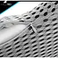 Malatec Orthopedisch lendekussen 23 x 13 x 46 cm met traagschuim, W-vorm, afneembare hoes en opberghoes