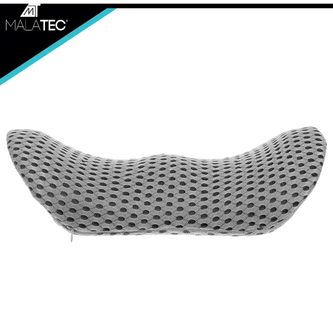 Malatec Orthopedisch lendekussen 23 x 13 x 46 cm met traagschuim, W-vorm, afneembare hoes en opberghoes