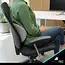 Malatec Orthopedisch lendekussen 23 x 13 x 46 cm met traagschuim, W-vorm, afneembare hoes en opberghoes