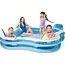 Intex Opblaasbaar zwembad 229 x 229 x 66 cm met 4 zitplaatsen, rugleuningen en bekerhouders