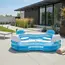 Intex Opblaasbaar zwembad 229 x 229 x 66 cm met 4 zitplaatsen, rugleuningen en bekerhouders
