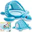 Intex Opblaasbaar kinderzwembad schildpad 2 in 1 met dak, zachte bodem en ballen voor waterpret buiten, 218 x 206 x 97 cm