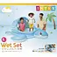 Intex Opblaasbaar kinderzwembad schildpad 2 in 1 met dak, zachte bodem en ballen voor waterpret buiten, 218 x 206 x 97 cm