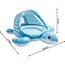 Intex Opblaasbaar kinderzwembad schildpad 2 in 1 met dak, zachte bodem en ballen voor waterpret buiten, 218 x 206 x 97 cm