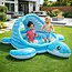 Intex Opblaasbaar kinderzwembad schildpad 2 in 1 met dak, zachte bodem en ballen voor waterpret buiten, 218 x 206 x 97 cm
