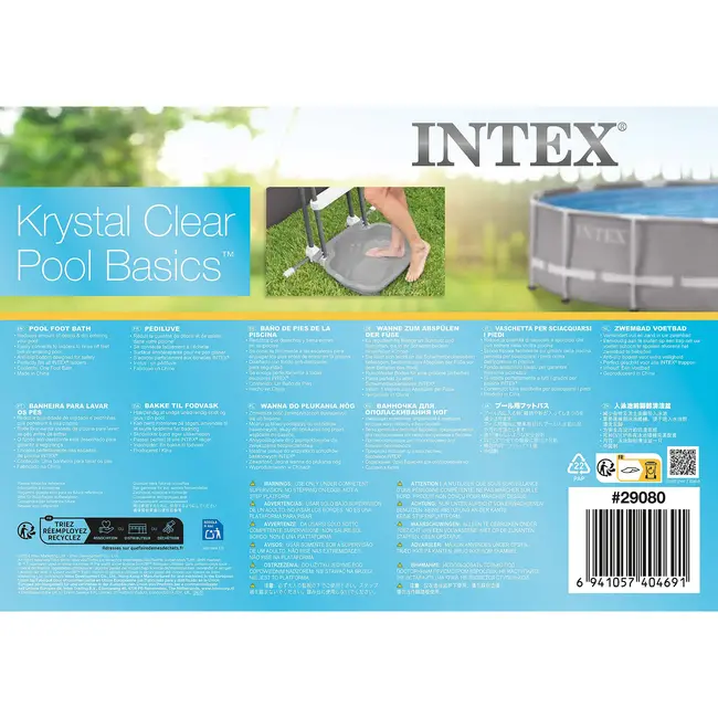 Intex Zwembad voetenreiniger 46 x 56 x 9 cm voor schone voeten, minder vuil en eenvoudig gebruik bij zwembadladders in de tuin