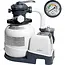 Intex Zandfilterpomp zwembad 7900 l/h met Wi-Fi, 250 W vermogen, 38 mm aansluiting, timer, slangen en 23 kg tank voor helder water
