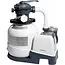 Intex Zandfilterpomp zwembad 7900 l/h met Wi-Fi, 250 W vermogen, 38 mm aansluiting, timer, slangen en 23 kg tank voor helder water