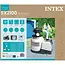 Intex Zandfilterpomp zwembad 7900 l/h met Wi-Fi, 250 W vermogen, 38 mm aansluiting, timer, slangen en 23 kg tank voor helder water