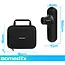 Isomedix Mini massagepistool zwart met 5 standen, 4 massagekoppen, stille motor, USB-C kabel en case voor sport en herstel