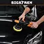 Bigstren Dual Action autopolijstmachine 900 W met 125 en 150 mm platen, soft start, 8 m kabel, tas en accessoires voor lakcorrectie