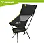 Trizand Inklapbare visstoel zwart 41 x 52 x 86 cm met stalen frame, transporthoes en draaglast 120 kg