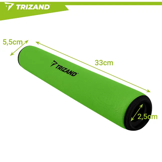 Trizand Groene SUP peddel drijver 33 cm van NBR foam met snelle montage en universele pasvorm