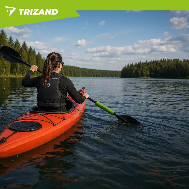 Trizand Groene SUP peddel drijver 33 cm van NBR foam met snelle montage en universele pasvorm