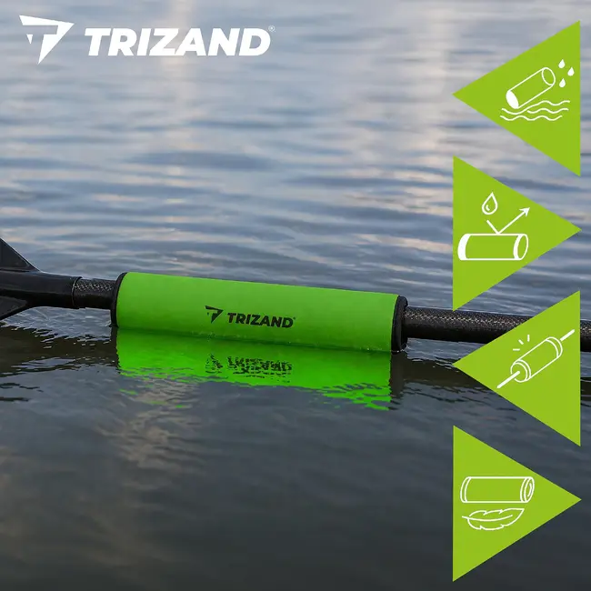 Trizand Groene SUP peddel drijver 33 cm van NBR foam met snelle montage en universele pasvorm
