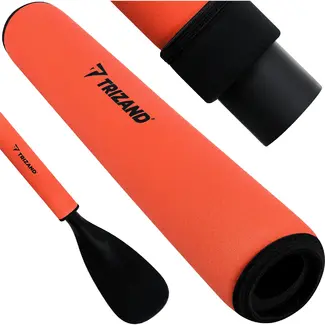 Trizand SUP peddel drijver oranje 33 cm voor peddels, kajaks en boards met lichte foam constructie en 2,5 cm opening