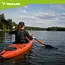 Trizand SUP peddel drijver oranje 33 cm voor peddels, kajaks en boards met lichte foam constructie en 2,5 cm opening