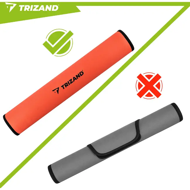 Trizand SUP peddel drijver oranje 33 cm voor peddels, kajaks en boards met lichte foam constructie en 2,5 cm opening