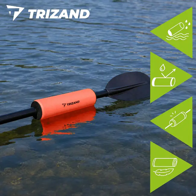 Trizand Oranje SUP peddel drijver 30 cm van NBR foam met snelle montage en universeel gebruik