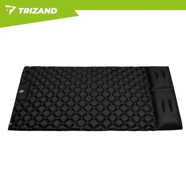 Trizand Zelfopblazende tweepersoons slaapmat 120 x 190 cm met voetpomp, draaghoes en nylon TPU