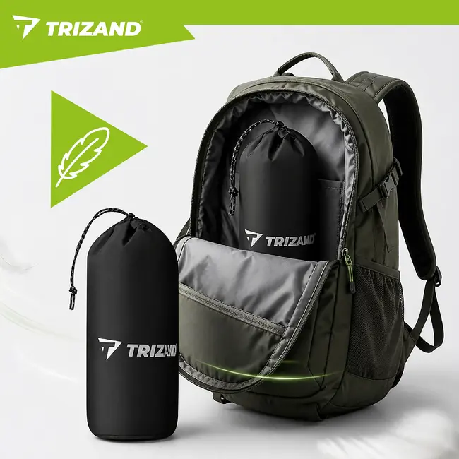 Trizand Zelfopblazende tweepersoons slaapmat 120 x 190 cm met voetpomp, draaghoes en nylon TPU