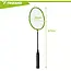 Trizand Complete badmintonset 8-delig met 4 rackets van 66,5 cm, 3 shuttles en hoes voor recreatief buiten spelen