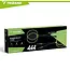 Trizand Complete badmintonset 8-delig met 4 rackets van 66,5 cm, 3 shuttles en hoes voor recreatief buiten spelen