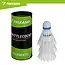 Trizand Complete badmintonset 8-delig met 4 rackets van 66,5 cm, 3 shuttles en hoes voor recreatief buiten spelen