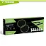 Trizand Badmintonset 9-delig met 2 rackets, 6 shuttles en hoes. Ideaal voor recreatief spelen in tuin, op strand of tijdens vakantie.