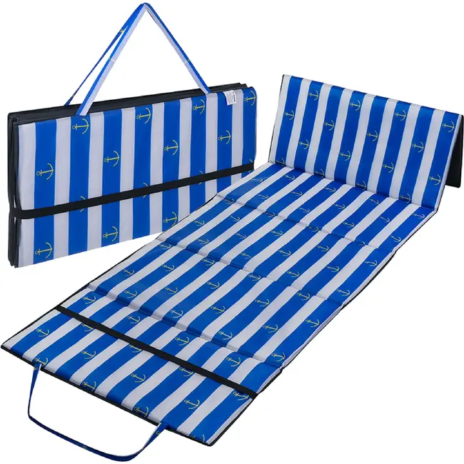 Trizand Opvouwbare strandmat XXL 192 x 66 x 1 cm waterbestendig voor strand camping en vakantie