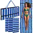Trizand Opvouwbare strandmat XXL 192 x 66 x 1 cm waterbestendig voor strand camping en vakantie