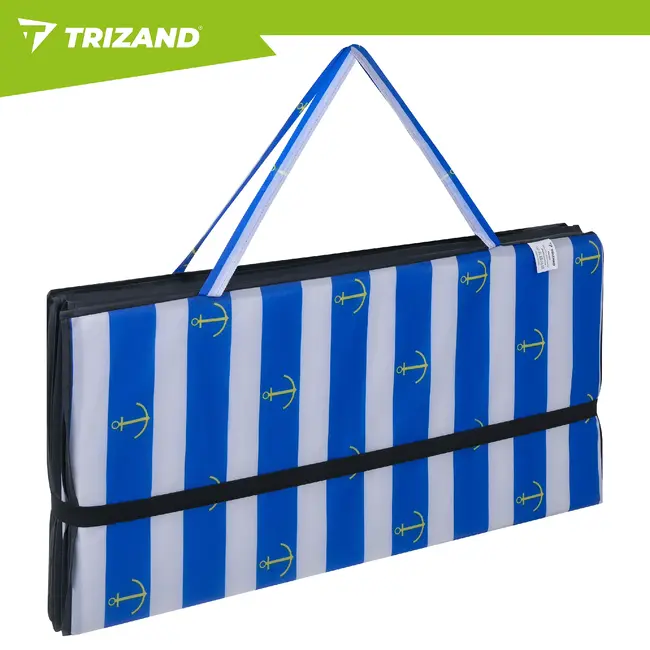 Trizand Opvouwbare strandmat XXL 192 x 66 x 1 cm waterbestendig voor strand camping en vakantie