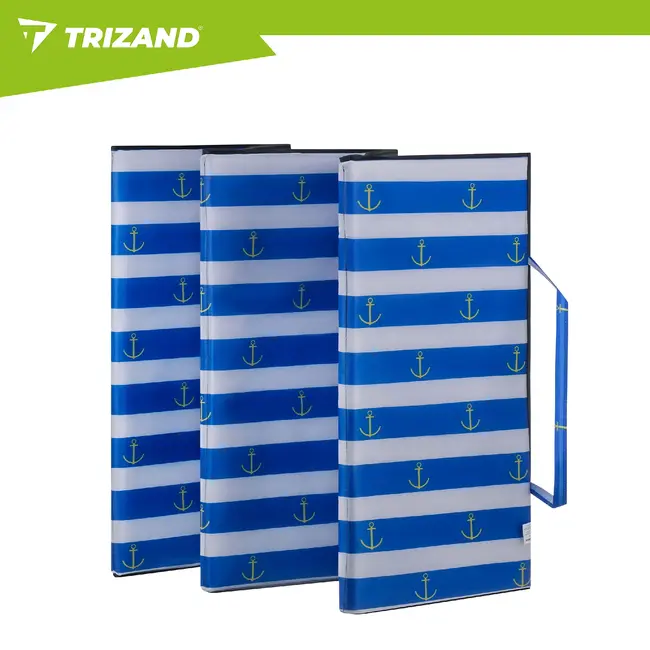 Trizand Opvouwbare strandmat XXL 192 x 66 x 1 cm waterbestendig voor strand camping en vakantie