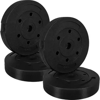 Trizand Haltergewichten set 5 kg 4 stuks voor krachttraining en fitness oefeningen