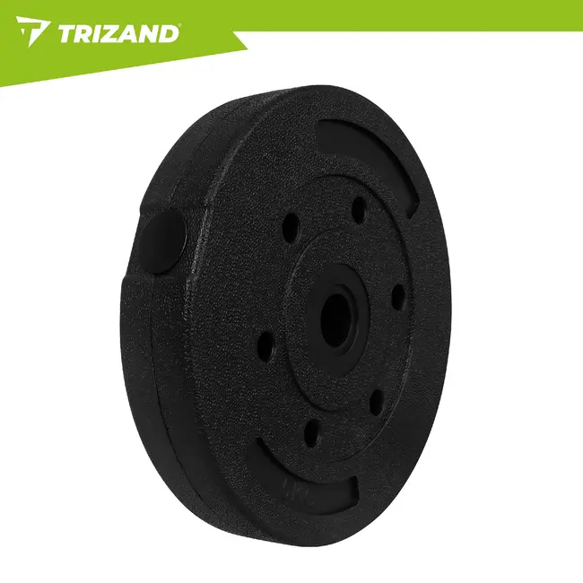 Trizand Haltergewichten set 5 kg 4 stuks voor krachttraining en fitness oefeningen