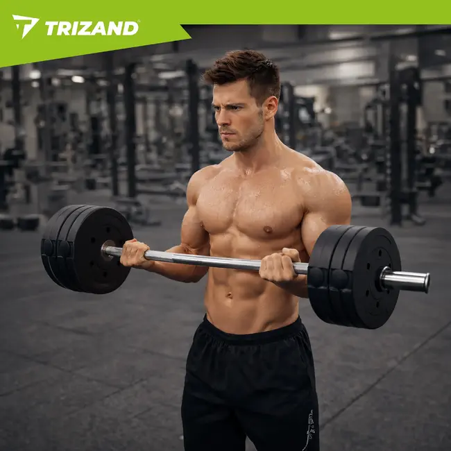 Trizand Haltergewichten set 5 kg 4 stuks voor krachttraining en fitness oefeningen