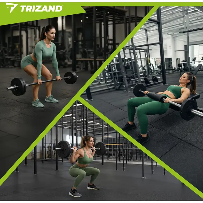Trizand Haltergewichten set 5 kg 4 stuks voor krachttraining en fitness oefeningen