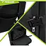 Trizand Zwarte reisrugzak 40 x 20 x 25 cm met 180° opening, USB-poort en kofferband voor handbagage