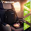 Trizand Zwarte reisrugzak 40 x 20 x 25 cm met 180° opening, USB-poort en kofferband voor handbagage