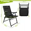 Trizand Set van 2 opvouwbare campingstoelen 59 x 70 x 91 cm met armleuningen en draagvermogen 100 kg