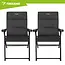 Trizand Set van 2 opvouwbare campingstoelen 59 x 70 x 91 cm met armleuningen en draagvermogen 100 kg