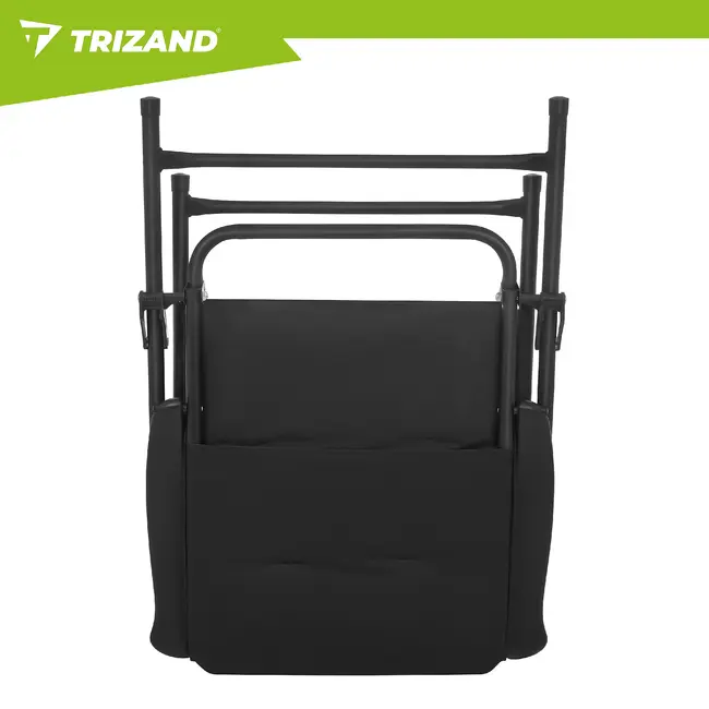 Trizand Set van 2 opvouwbare campingstoelen 59 x 70 x 91 cm met armleuningen en draagvermogen 100 kg