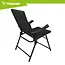 Trizand Inklapbare campingstoel zwart 59 x 70 x 91 cm voor camping tuin en outdoor gebruik