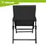 Trizand Inklapbare campingstoel zwart 59 x 70 x 91 cm voor camping tuin en outdoor gebruik