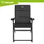 Trizand Inklapbare campingstoel zwart 59 x 70 x 91 cm voor camping tuin en outdoor gebruik