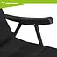 Trizand Inklapbare campingstoel zwart 59 x 70 x 91 cm voor camping tuin en outdoor gebruik